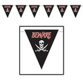 Beware of Pirates Giant Pennant Banner